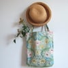 Tote bag in a vintage William Morris for Sanderson print with foldaway pouch