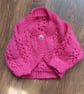 Hand knitted baby girls cardigan - Image 2