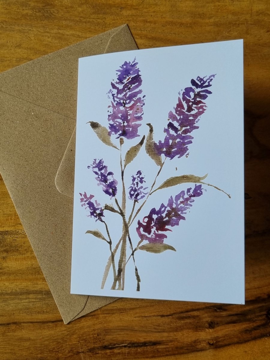 Greeting Card - Blank - Lavender