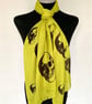 Skull Scarf Gothic Punk Fashion Accessory. Army Green. Lightweight