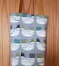 Scandi style tote bag with long handles: Scandi birds - Image 5