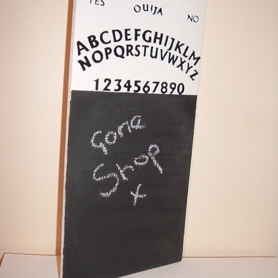 Shabby chic blackboard ouija design