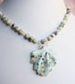 Sesame Jasper Leaf Pendant Necklace - Image 6