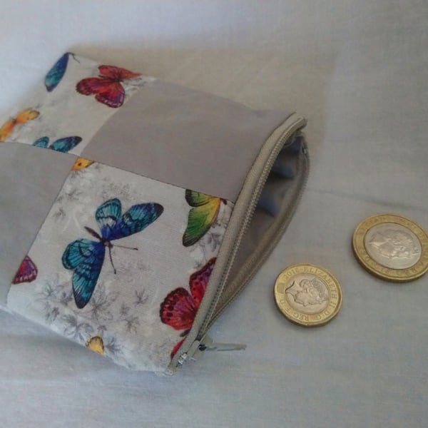 Butterfly Patchwork Design Coin Purse