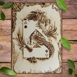 Dragon ace of spades art