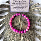 Crazy Lace Agate - Elasticated Bracelet 