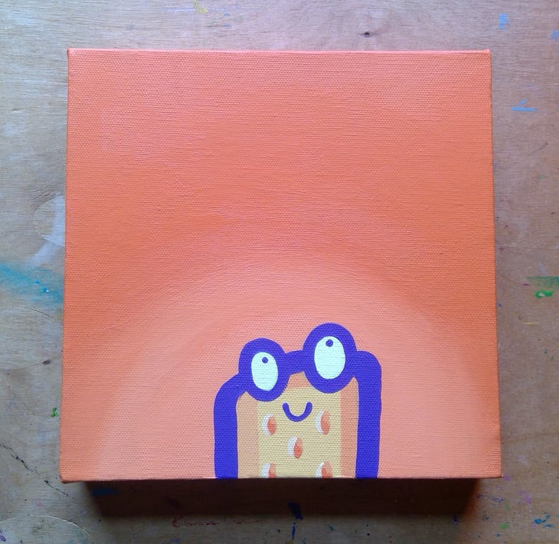 SALE - Shortbread - original art - acrylic on deep edge canvas