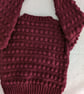 Burgundy bobble knit jumper for a one year old boy or girl  - Image 4