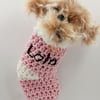Commission Order for Liz.  Crochet Lola in a Stocking 