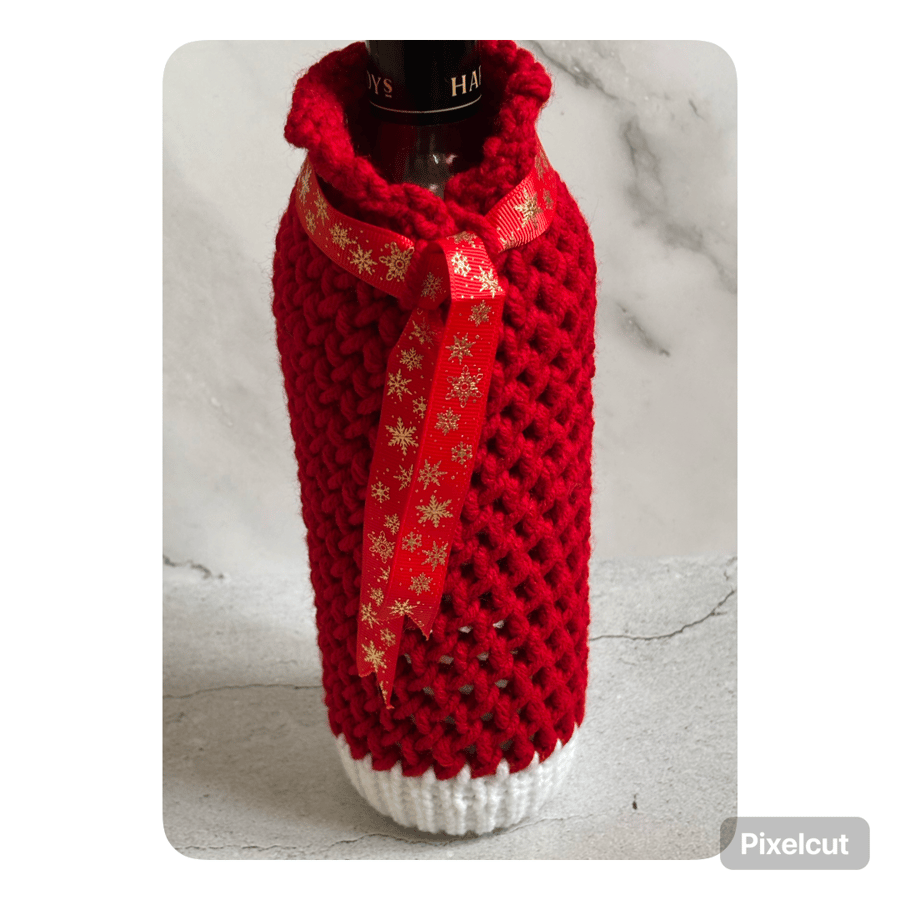Knitted Wine Bottle Cover