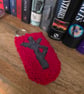 Negative Energy Protection Bindrune Punch Needle Keyring - Image 5