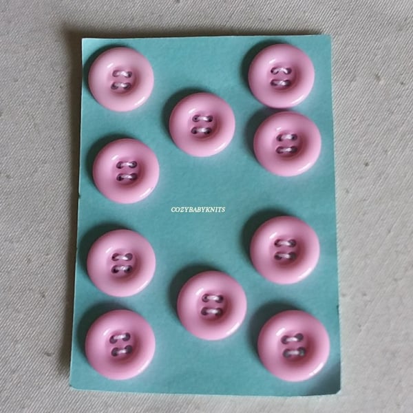 Pale pink round buttons