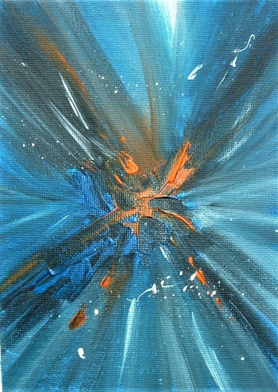 original art acrylic abstract painting ( ref f 858)