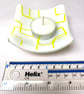 Patterned White and Yellow Glass Trinket Dish - Image 5
