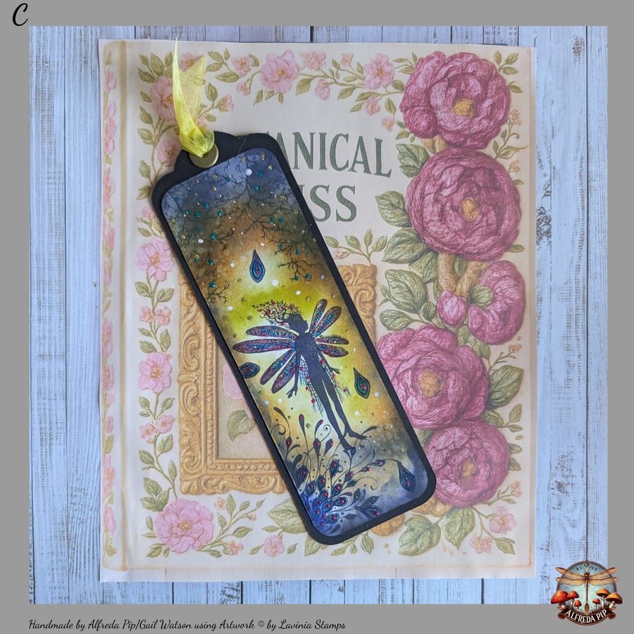 Flower Fairy themed handcrafted Bookmark