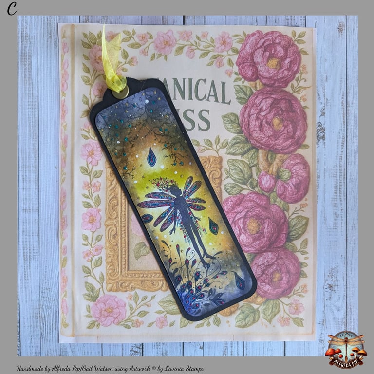 Flower Fairy themed handcrafted Bookmark