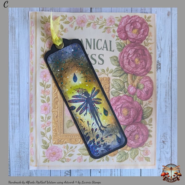 Flower Fairy themed handcrafted Bookmark