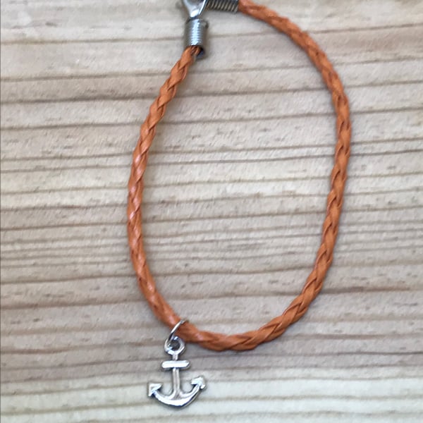 Orange Anchor Bracelet (446)