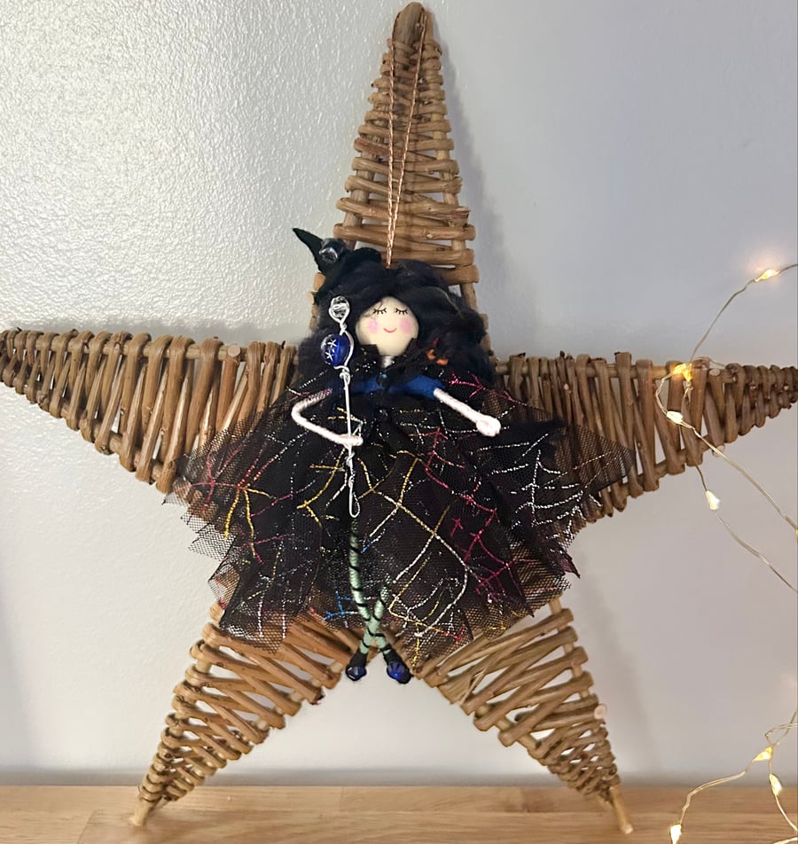 Halloween not-so-wicked-witch hanging decoration 
