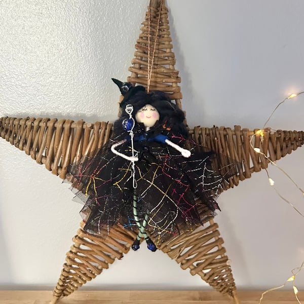 Halloween not-so-wicked-witch hanging decoration 
