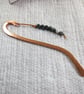 Bookmark, Forged and Stamped Copper, Snowflake Jasper and Agate - Image 7