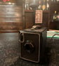 Original 1950s Brownie box camera Up-cycled to a vintage style lamp Unique .