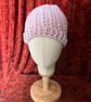 Pink 'Blush' Crocheted Hat for Women or Teenagers in Adult Size - Image 2