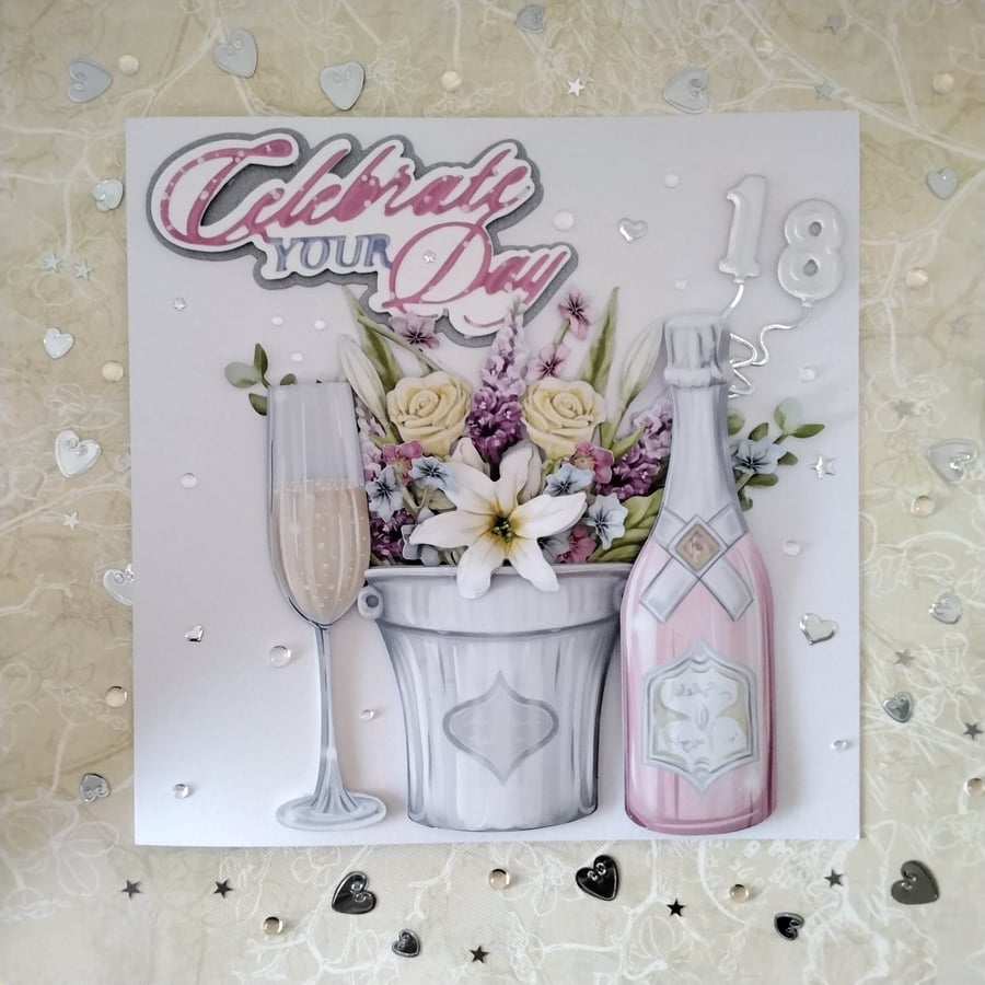 Hand-made, personalized, Birthday day card 