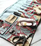 Rust & Fauna Print Crochet Hook Roll - Image 2