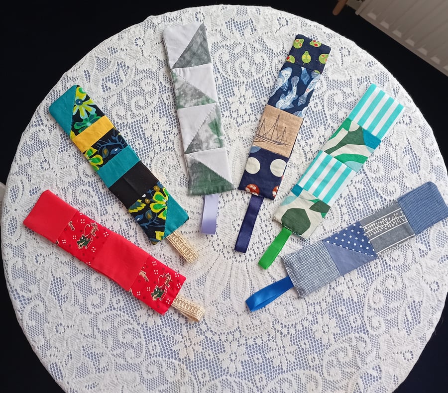 Patchwork bookmarks. Unique bookmarks Up to 6 (not 1) available using Options