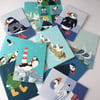 Cards Puffin Coastal card bundle - perfectly imperfect