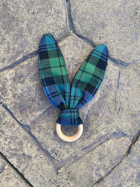 Campbell Tartan Bunny Ears Teether