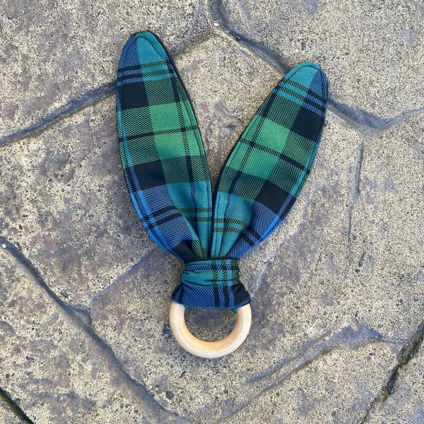 Campbell Tartan Bunny Ears Teether