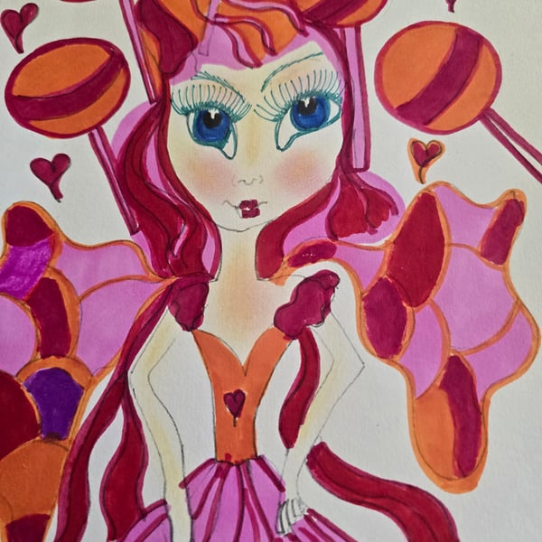 Valentine Fae Drawing 