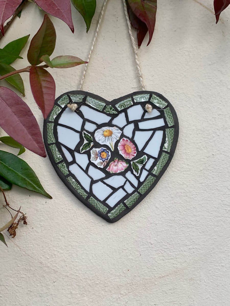 Available now! Mosaic Crockery Wall Art, Garden Decor, Garden Gift