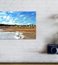 Hengistbury Head Beach Huts Dorset Coast Photograph Print - Image 4