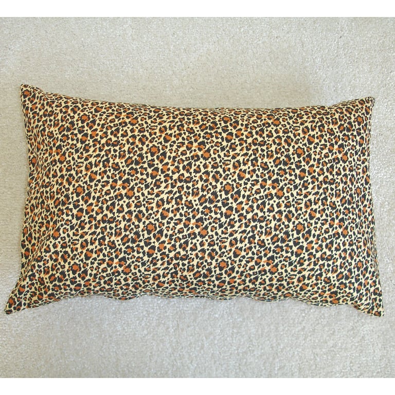 Leopard Print Travel Pillow Cover Tempur SMALL 16"x10" 16x10 40x26cm Animal