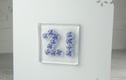 Blank greeting cards with fused glass decorations