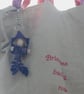 Little Purple Felt Elf Bag Charm or Keyring - Image 4