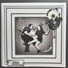 Jive dancing birthday card