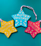 Merry Christmas star decoration  - Image 1