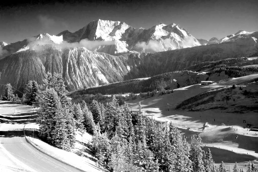 Courchevel 1850 Mountain Landscape French Alps France Photograph Print