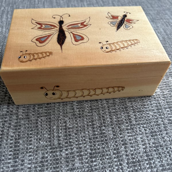 Wooden Hand Decorated Box