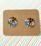 Vintage tin multi pattern disc studs - Image 2