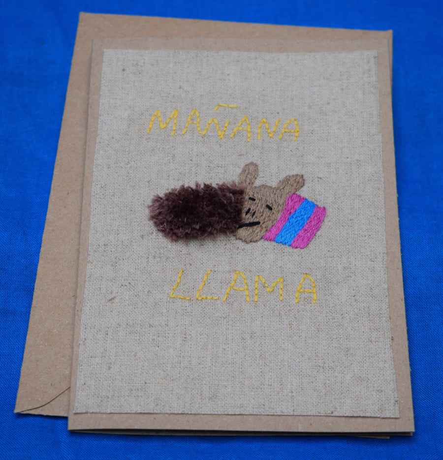 Manana Llama card