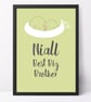 Best Big Sister or Brother, personalised 'Smiler' print, christening new baby - Image 8