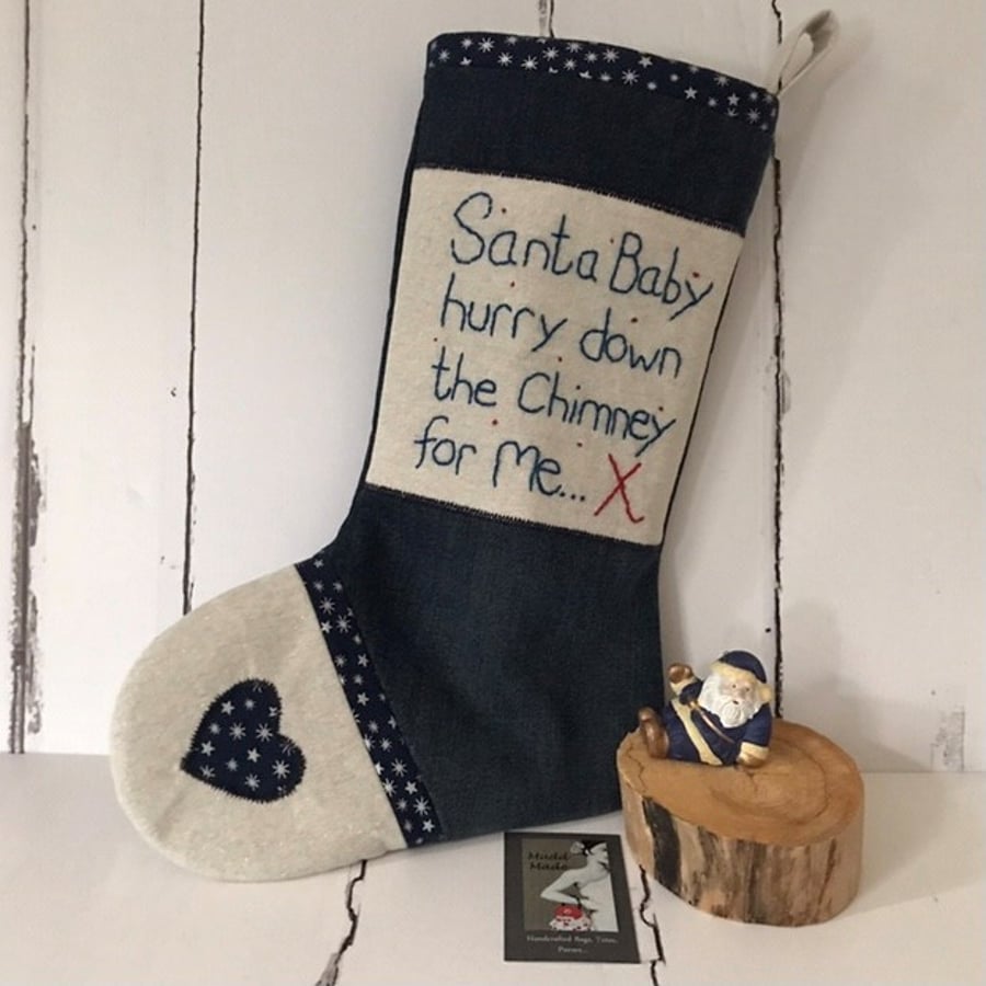 Christmas Stocking - Embroidered, Fun and Luxurious! 