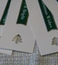 10 Christmas Gift tags, Sentiment with Chrismas Tree aperture - Image 2