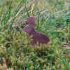 Rabbit brooch, bunny brooch