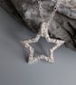 Fine Silver Open Star Pendant  - Image 3
